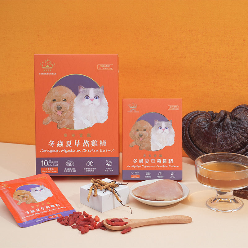 限時貓展優惠|冬蟲夏草熬雞精 - 絕育手術前後及年老補身必備